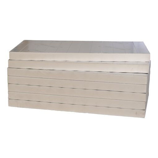 Plaat PIR 142mm dik Rd 6,45 - Recticel Silver - aluminium cachering - 600x1200mm (0.72m2)