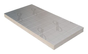 Plaat PIR 60mm dik Rd 2,70 - Recticel Silver - aluminium cachering - 600x1200mm (0.72m2)