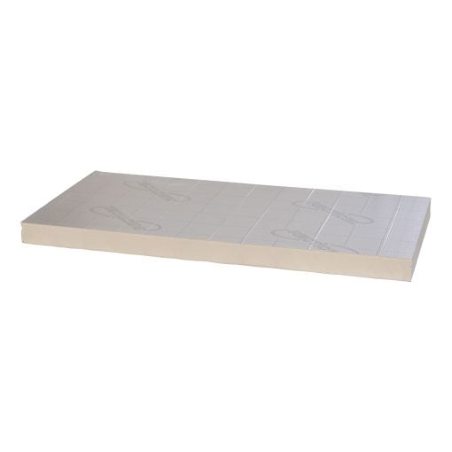Pak Recticel Silver PIR - 2400x1200x90mm - aluminium cachering - Rd 4,05 (12pl/pak)
